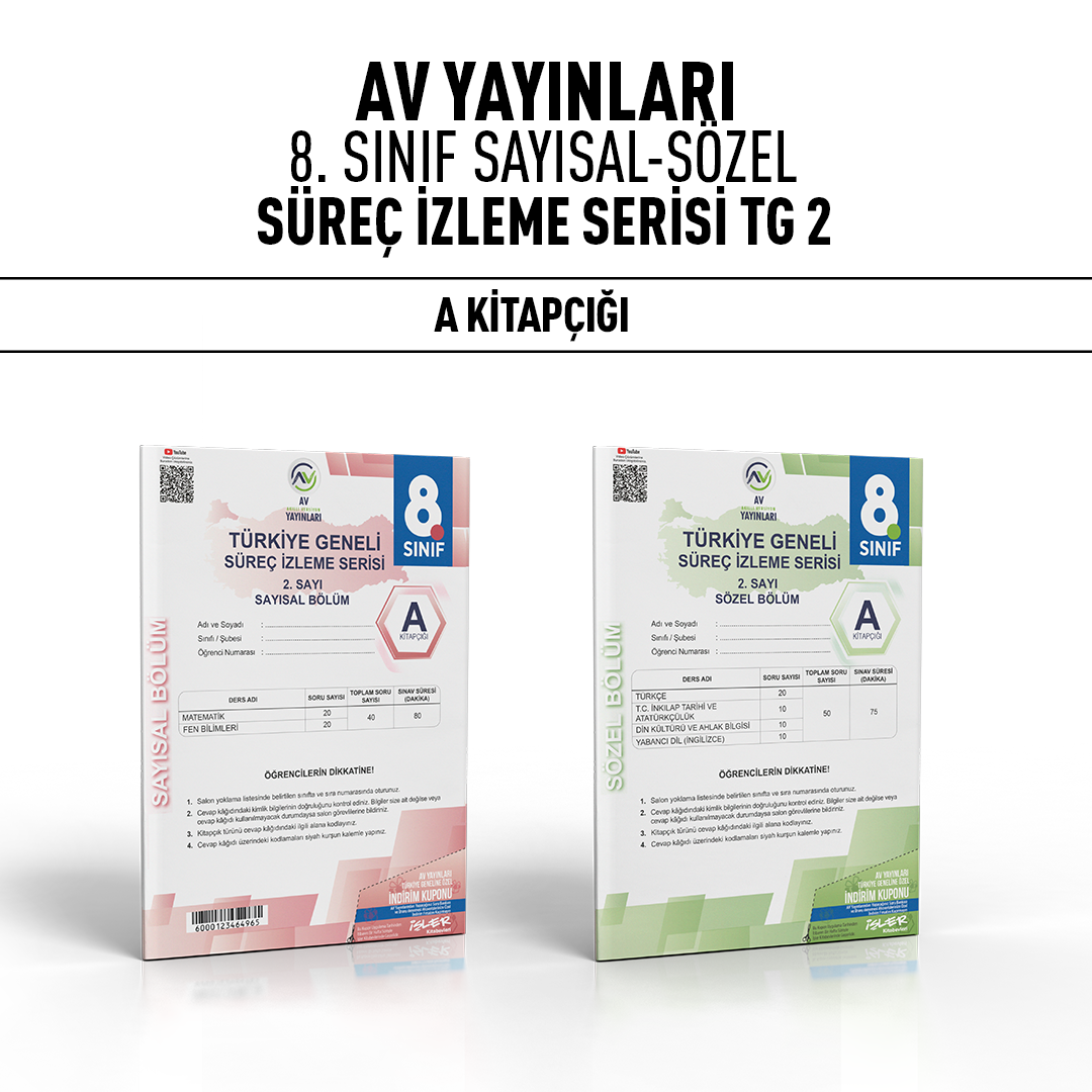 AV YAY. 08.SINIF TÜRKİYE GENELİ SAY/SÖZ 2-A -24-25